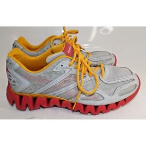 REEBOK Zigtech Zigsonic Sneakers Shoes White / Pink- Men Size 7 EU 39